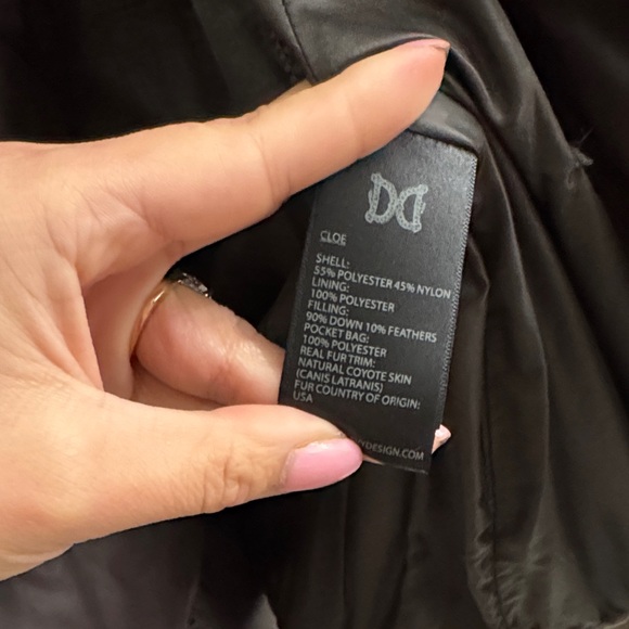 Dawn Levy Cloe Parka Jacket in Brown with real fur hood - Picture 11 of 16